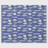 花ユニーク柄 ラッピングペーパー (フラット)