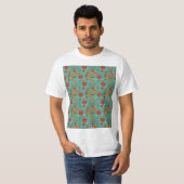 花ユニーク柄 Tシャツ (正面フル)