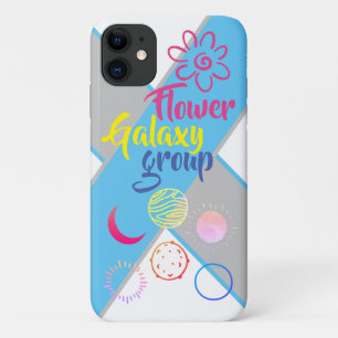 花ユニーク銀河系群デザイン iPhone 11 ケース