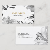 花ユリの名刺 名刺 (正面/裏面)