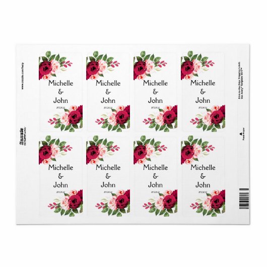 花ユーカリ緑 ラベル (フルシート)