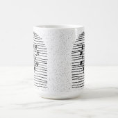 花ラインアート コーヒーマグカップ (中央)