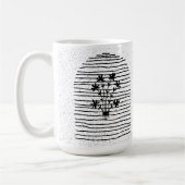 花ラインアート コーヒーマグカップ (左)