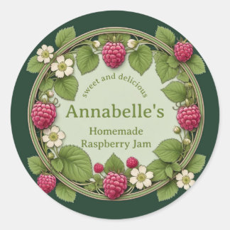 花ラズベリージャム ラウンドシール