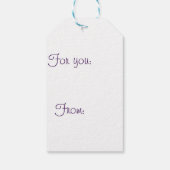 花ラヌンキュラスをモチーフにしたギフトラベル ギフトタグ (裏面)