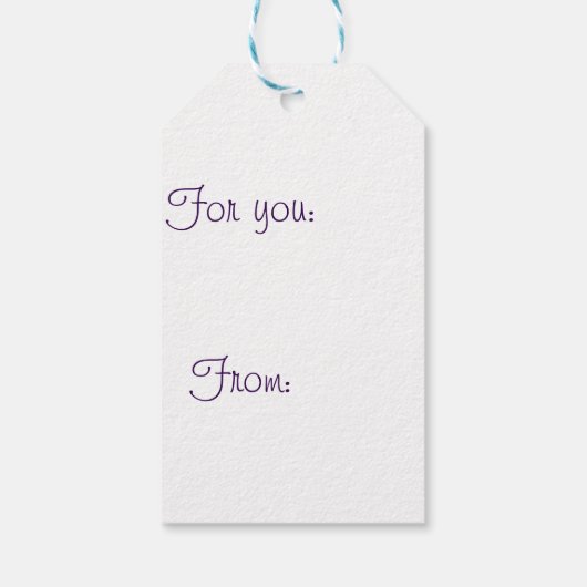 花ラヌンキュラスをモチーフにしたギフトラベル ギフトタグ (裏面)