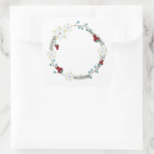 花ラベルシール スクエアシール (バッグ)