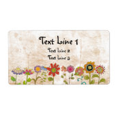 花ラベル ラベル (正面)