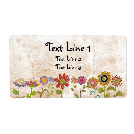 花ラベル ラベル (正面)