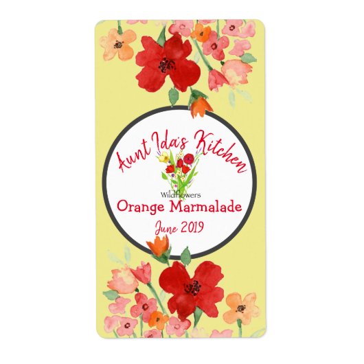 花ラベル ラベル (正面)