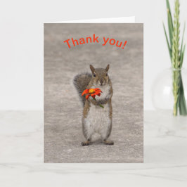 花リス サンキューカード