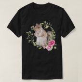 花リス Tシャツ (デザイン正面)