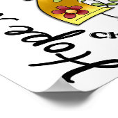 花リボン4 Hope Matters小児がん ポスター (角)