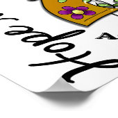 花リボン4 Hope Matters虫垂がん ポスター (角)