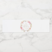 花リースバプテスマ ペットボトルラベル (シングルラベル)