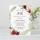 花リースブルゴーニュ30歳 招待状 (スタンド正面)