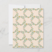 花リースモノグラム個人文房具ノート 招待状 (裏面)