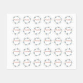 花リース名前をカスタムするラベル ラベル (シート)