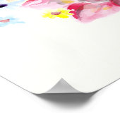 花リース書は好い ポスター (角)