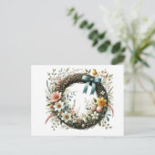 花リース シーズンポストカード (スタンド正面)