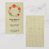 花リース 名刺 (正面/裏面)