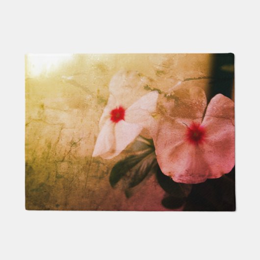 花レトロフォトドアマット ドアマット (正面)