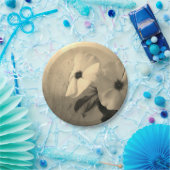 花レトロ写真カスタム紙プレート7 in ペーパープレート (パーティー)