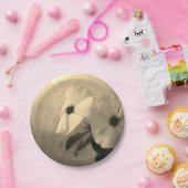 花レトロ写真カスタム紙プレート7 in ペーパープレート (パーティー)