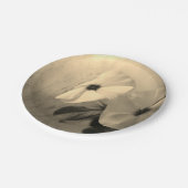 花レトロ写真カスタム紙プレート7 in ペーパープレート (アングル)