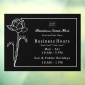 花ロットス シンプル エレガント ビジネス 営業時間 ウィンドウサイン (シート3)