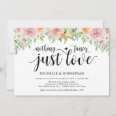 花ロマンス挙式後招待状カード 招待状 (正面)