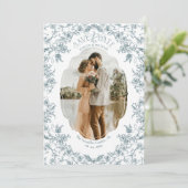 花ロマンス シノワズリー クラシック ヴィンテージ ブルー セーブザデート (スタンド正面)