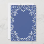 花ロマンス シノワズリー ポーセレン ブライダルシャワー 招待状 (裏面)