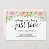 花ロマンス 挙式後の招待状 招待状 (正面/裏面)