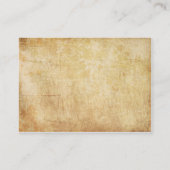 花ヴィンテージのアンティーク 名刺 (裏面)