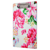 花ヴィンテージのシックなピンクの花 クリップボード (左)