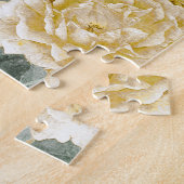 花ヴィンテージの女王バチの金バラ ジグソーパズル (側面)