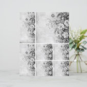 花ヴィンテージコラージュ1b 2/4白黒 (スタンド正面)