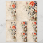 花ヴィンテージコラージュ1b 2 / 4 (正面)