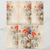 花ヴィンテージコラージュ1b 3 / 4 (正面)