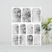 花ヴィンテージコラージュ1b 4/4白黒 (スタンド正面)