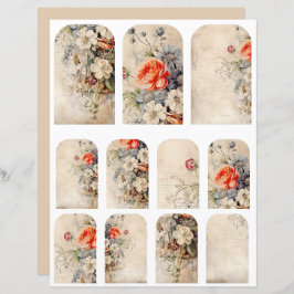 花ヴィンテージコラージュ1b 4 / 4