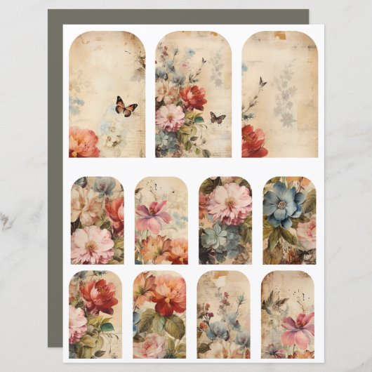 花ヴィンテージコラージュ2 (正面/裏面)