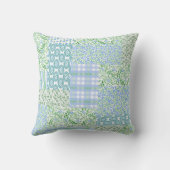 花ヴィンテージフェイクパッチパターン クッション (裏面)