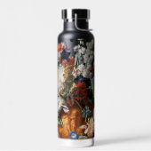 花ヴィンテージフローラアーフェイクト金ゴールドモノグラムの ウォーターボトル (左面)