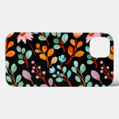 花ヴィンテージ水彩トレンディー Case-Mate iPhoneケース (裏面 (横))