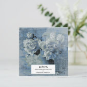 *～*花ヴィンテージPony AR23 QR RSVP 結婚 招待状 (スタンド正面)