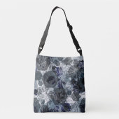 花万華鏡のように千変万化するパターン。 クロスボディバッグ (裏面)