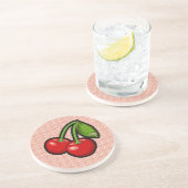 花上のチェリー コースター (側面)