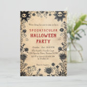 花不気味の不気味ハローウィンパーティ 招待状 (スタンド正面)